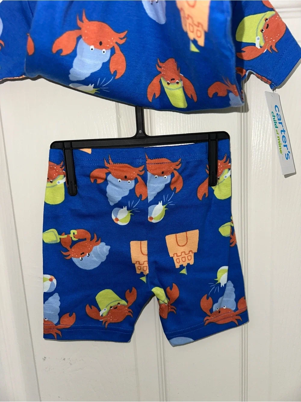 Carter's Blue Crab Print Two-Piece Pajama Set